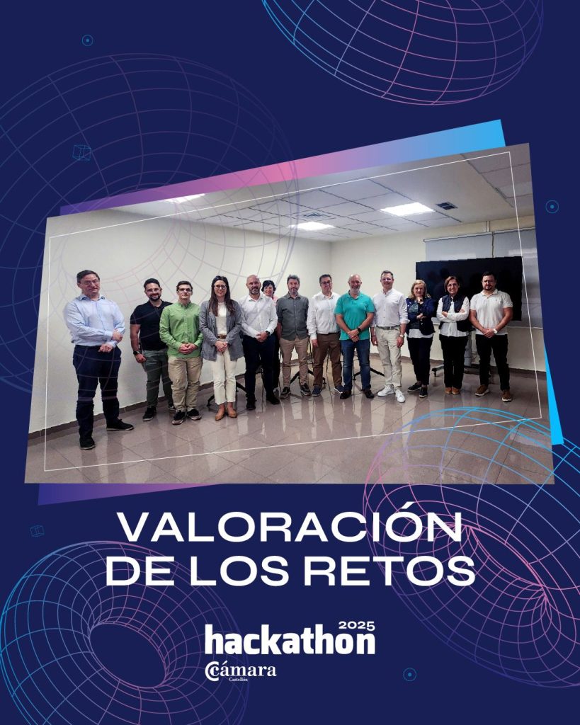 Foto miembros del jurado Hackathon Cámara Comercio Castellón 2025 